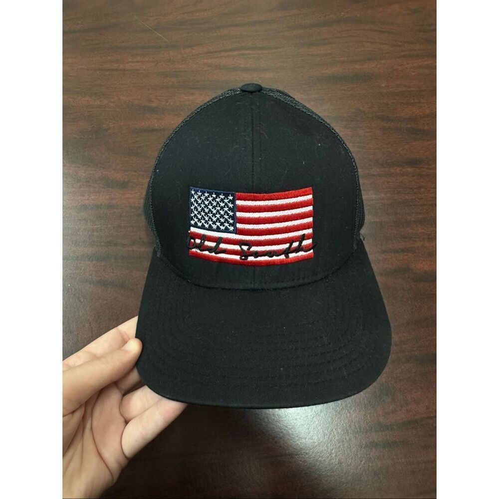 Old South Black American Flag Trucker Hat